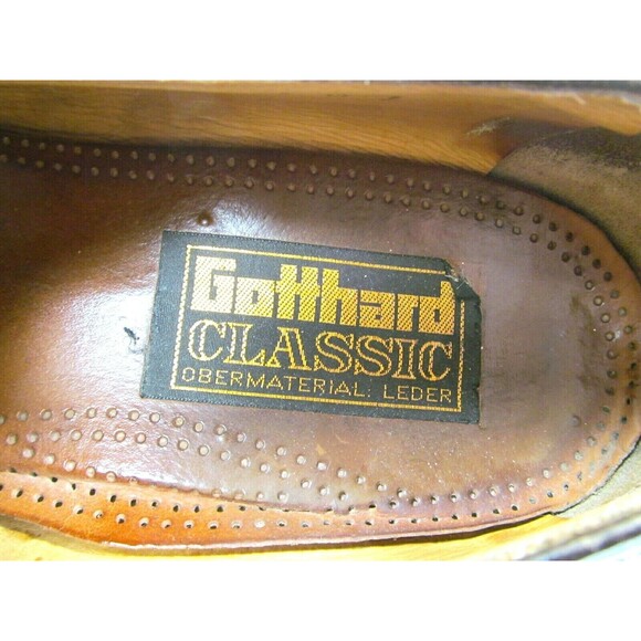 Gotthard Classic Lace Up  Brown Leather Vintage Shoes Mens Size US 10 - Picture 10 of 12